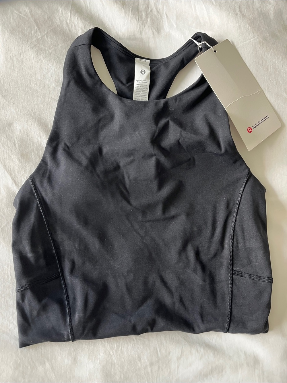 lululemon athletica Black High-Neck Racerback Sports Bra